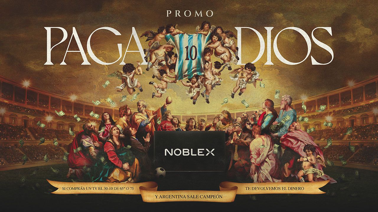 Promo Noblex paga dios